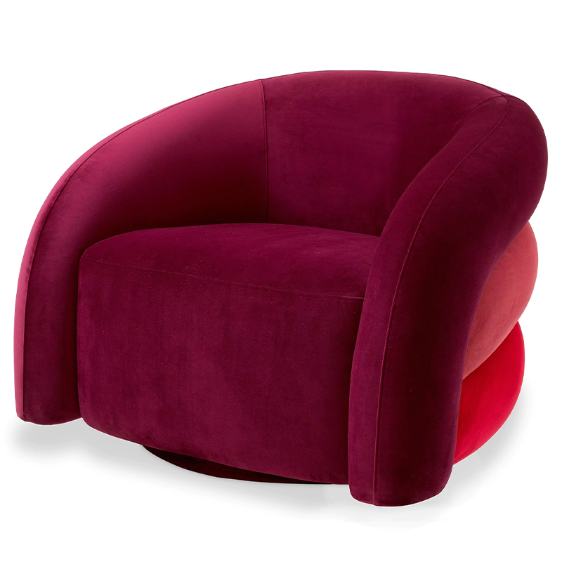 Кресло Eichholtz Chair Novelle Bordeaux Red Velvet Бургундский красный Коралловый Красный Кресло Eichholtz Chair Novelle Bordeaux Red Velvet Бургундский красный Коралловый Красный в Рязани | Loft Concept