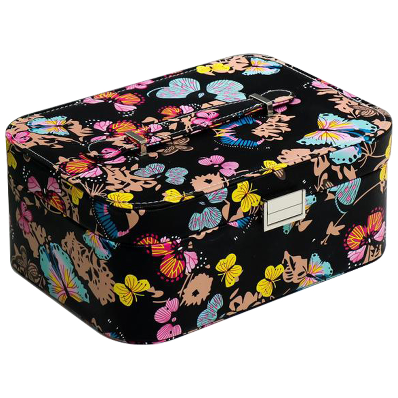 Шкатулка Butterflies Jewerly Organizer Box Черный Мульти Шкатулка Butterflies Jewerly Organizer Box Черный Мульти в Рязани | Loft Concept