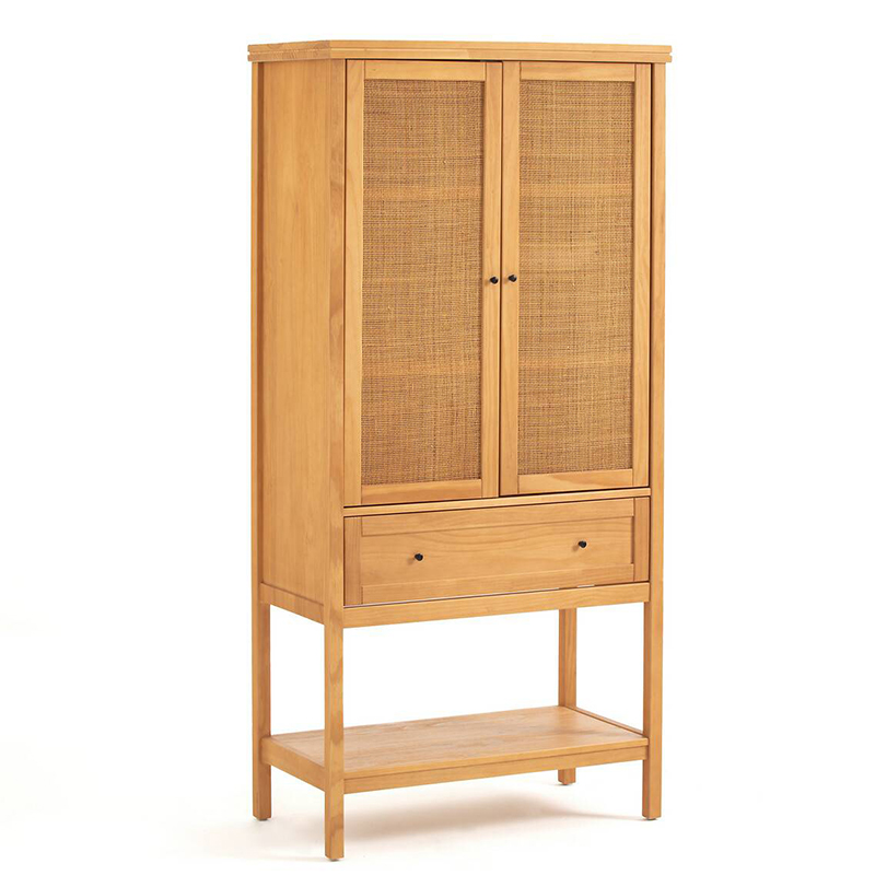 Шкаф Niels Wicker Cupboard 2 Doors Светлый дуб Шкаф Niels Wicker Cupboard 2 Doors Светлый дуб в Рязани | Loft Concept