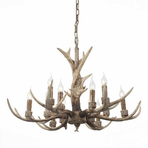 Люстра Hornland Chandelier 12 Коричневый Люстра Hornland Chandelier 12 Коричневый в Рязани | Loft Concept