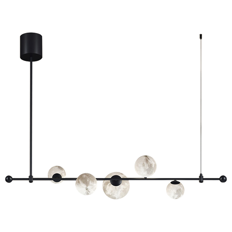 Светильник Tech Lighting Modern Rail Geometric Linear Suspension 5 Black Черный Белый Светильник Tech Lighting Modern Rail Geometric Linear Suspension 5 Black Черный Белый в Рязани | Loft Concept