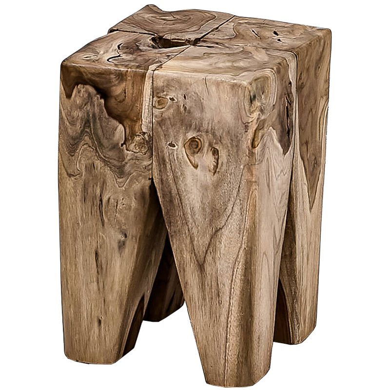 Приставной стол Kuenring Cube Side Table Коричневый Приставной стол Kuenring Cube Side Table Коричневый в Рязани | Loft Concept
