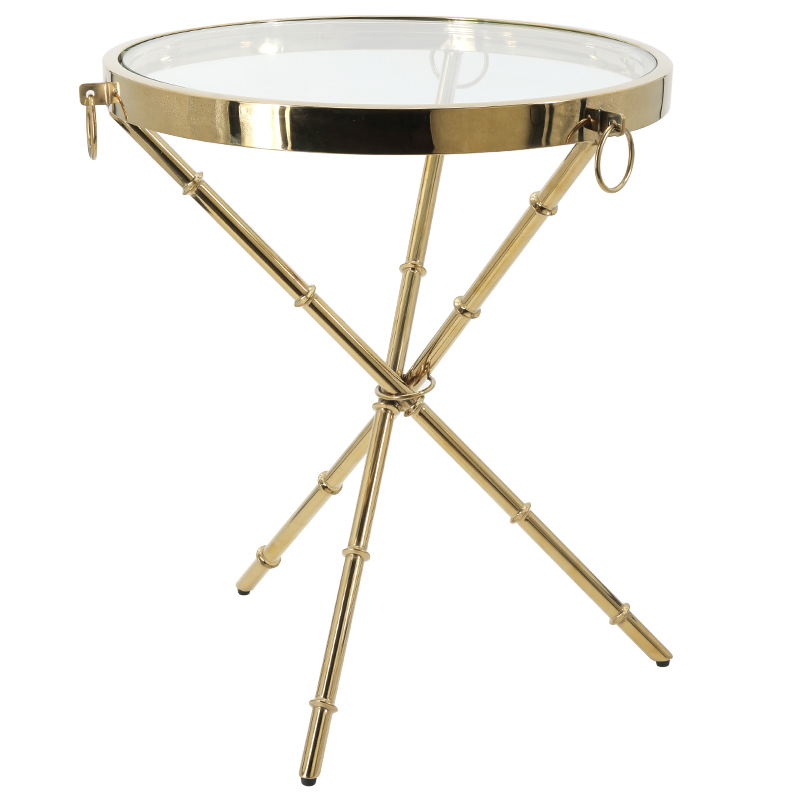 Приставной стол Side Table Omni glass Золотой Приставной стол Side Table Omni glass Золотой в Рязани | Loft Concept