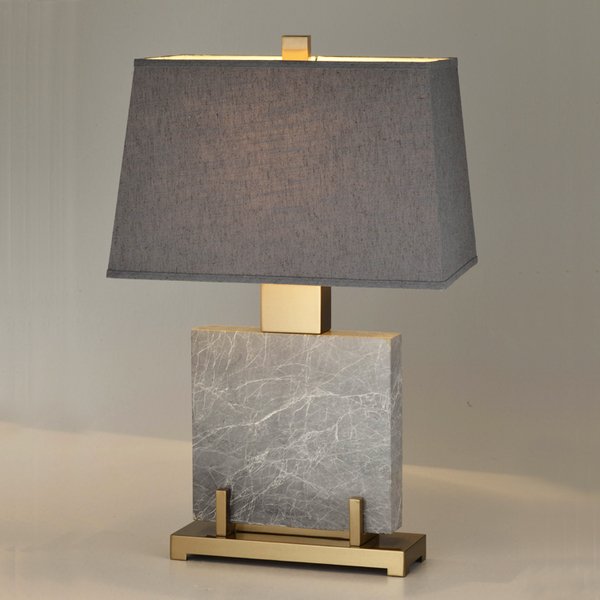 Настольная лампа Table lamp marble Grey Серый Настольная лампа Table lamp marble Grey Серый в Рязани | Loft Concept