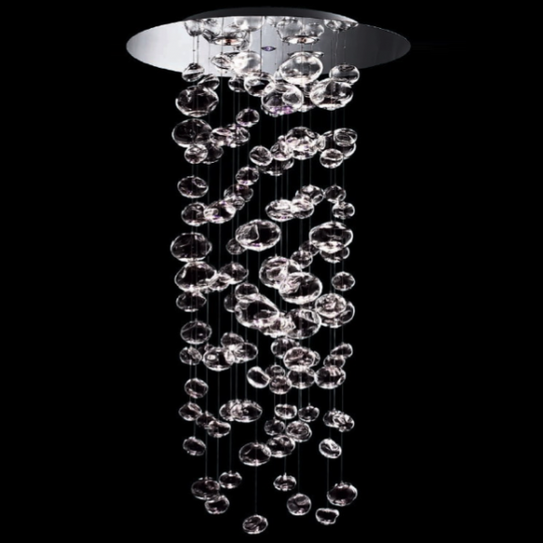 Люстра Murano Bubble Glass Chandelier Suspension Хром Люстра Murano Bubble Glass Chandelier Suspension Хром в Рязани | Loft Concept