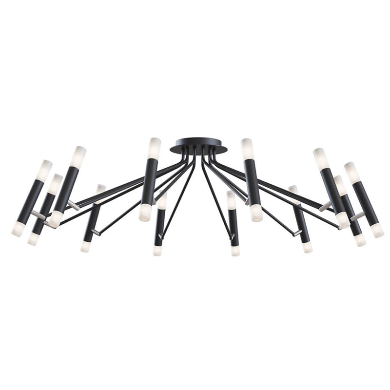 Потолочная люстра Arnaut Chandelier 24 Черный в Рязани | Loft Concept 