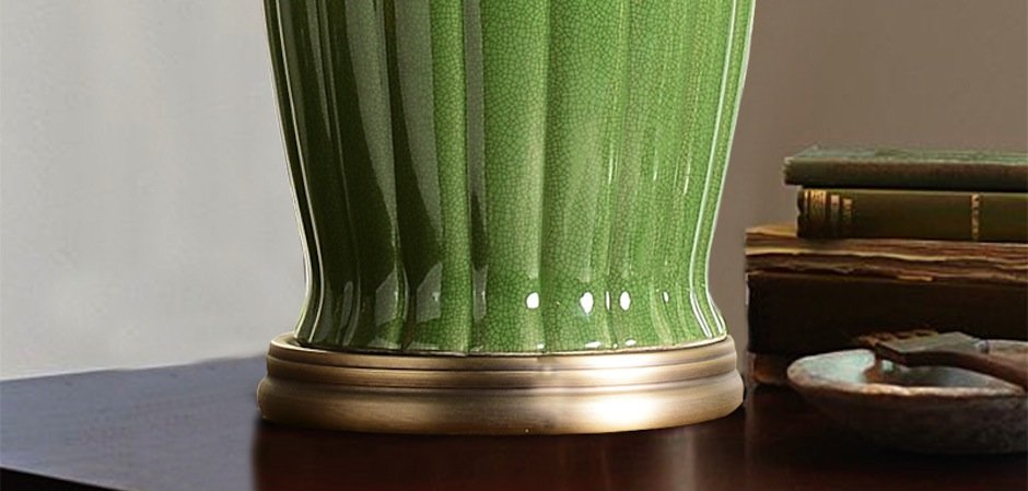 Настольная керамическая лампа Water Lily Настольная керамическая лампа Water Lily - Loft-Concept в Рязани
