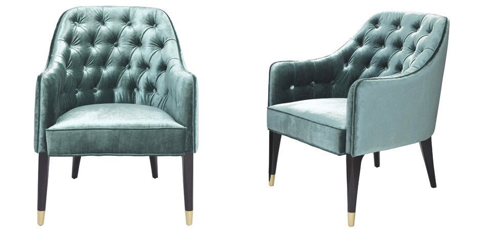 Кресло Eichholtz Chair Cyrus Turquoise Кресло Eichholtz Chair Cyrus Turquoise - Loft-Concept в Рязани