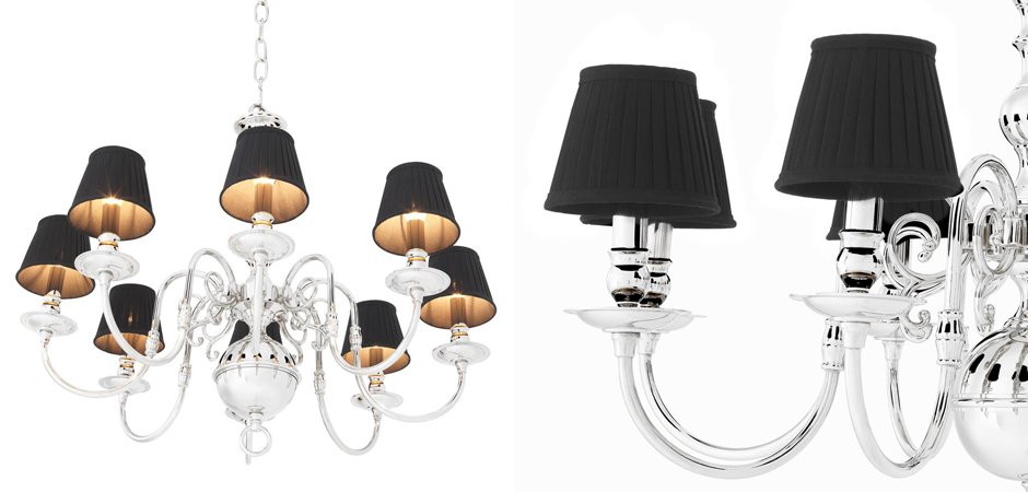 Люстра Eichholtz Chandelier Bourbon Nickel - Loft-Concept в Рязани