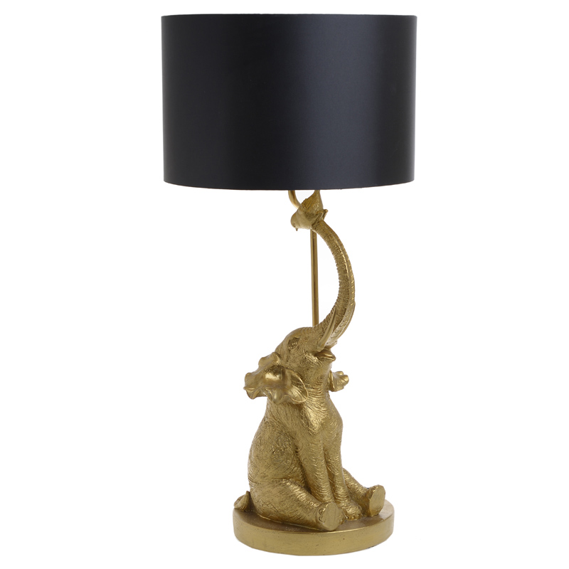 Настольная лампа Cheerful Elephant Table lamp Золотой Черный Настольная лампа Cheerful Elephant Table lamp Золотой Черный в Рязани | Loft Concept