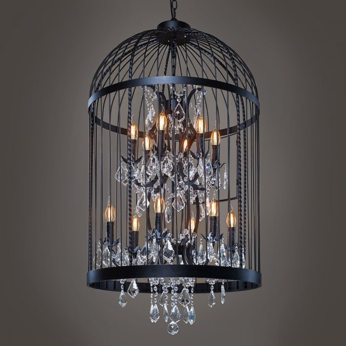 Люстра Steampunk Birdcage Chandelier 60 black Черный Люстра Steampunk Birdcage Chandelier 60 black Черный в Рязани | Loft Concept