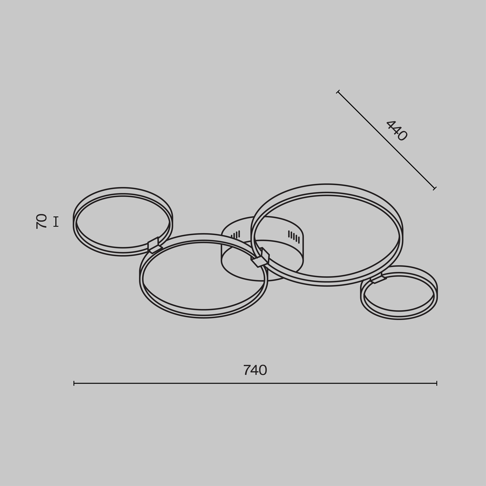 Потолочный светильник Olympia 3000-4000К 39Вт в Рязани