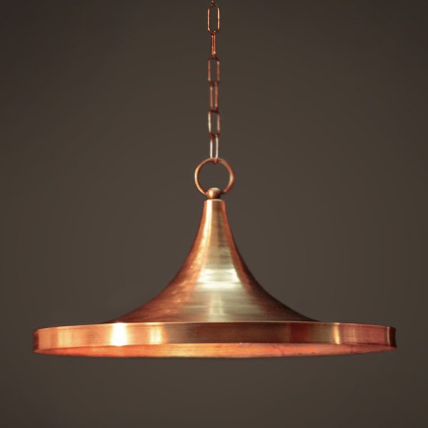 Подвесной светильник Copper Pendant Lamp Beat Light Wide Белый Медь Латунь Подвесной светильник Copper Pendant Lamp Beat Light Wide Белый Медь Латунь в Рязани | Loft Concept