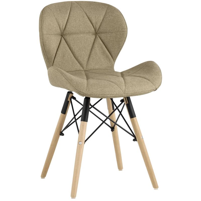 Стул Jeroen Chair Рогожка Коричневый Цвет Коричневый Древесина Черный Стул Jeroen Chair Рогожка Коричневый Цвет Коричневый Древесина Черный в Рязани | Loft Concept