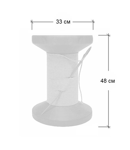 Дизайнерский табурет Thread Reel Wooden Stool в Рязани