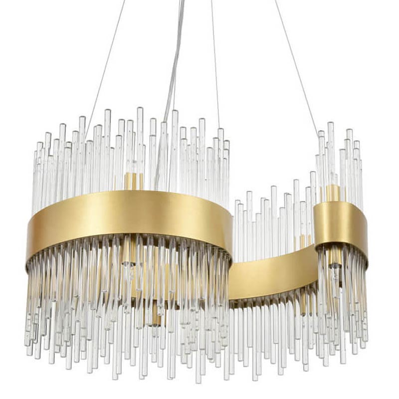Люстра Nembus Chandelier 50 gold Прозрачный (Transparent) Золотой Люстра Nembus Chandelier 50 gold Прозрачный (Transparent) Золотой в Рязани | Loft Concept
