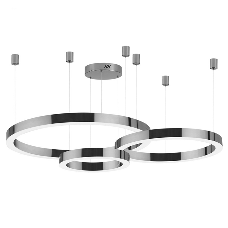 Люстра 3 Nickel Ring Horizontal Никель Люстра 3 Nickel Ring Horizontal Никель в Рязани | Loft Concept