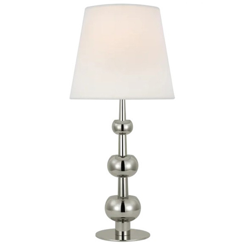 Настольная лампа Trevino Silver Table Lamp Белый Серебряный Настольная лампа Trevino Silver Table Lamp Белый Серебряный в Рязани | Loft Concept