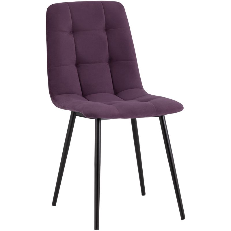 Стул NANCY S-2 Chair Пыльно-Фиолетовый Велюр Пурпурно-фиолетовый Черный Стул NANCY S-2 Chair Пыльно-Фиолетовый Велюр Пурпурно-фиолетовый Черный в Рязани | Loft Concept