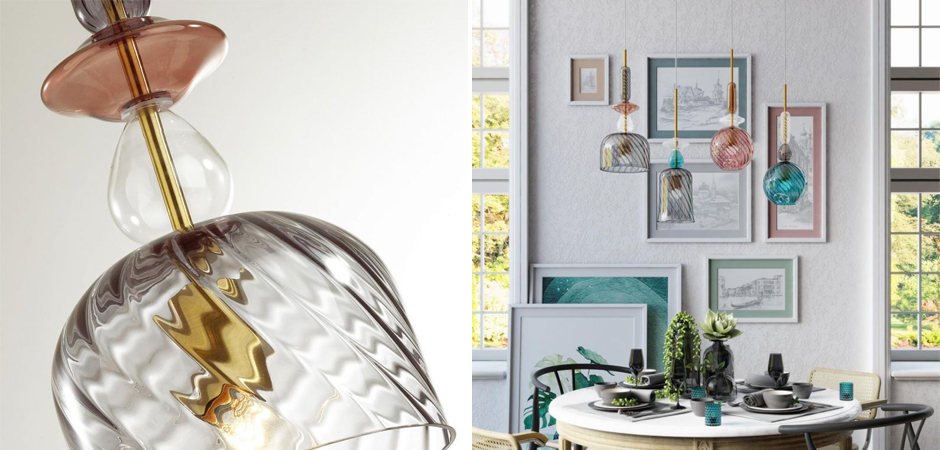 Подвесной Geometry Glass Коричневый Подвесной Geometry Glass Коричневый - Loft-Concept в Рязани