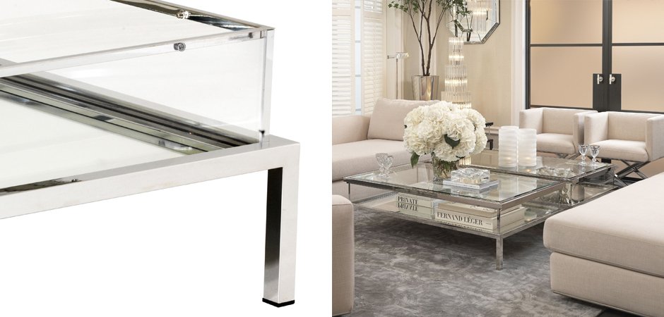 Журнальный стол Eichholtz Coffee Table Harvey Rectangular Журнальный стол Eichholtz Coffee Table Harvey Rectangular - Loft-Concept в Рязани