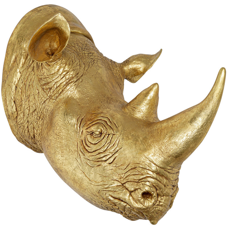 Аксессуар на стену Golden Rhino Золотой Аксессуар на стену Golden Rhino Золотой в Рязани | Loft Concept