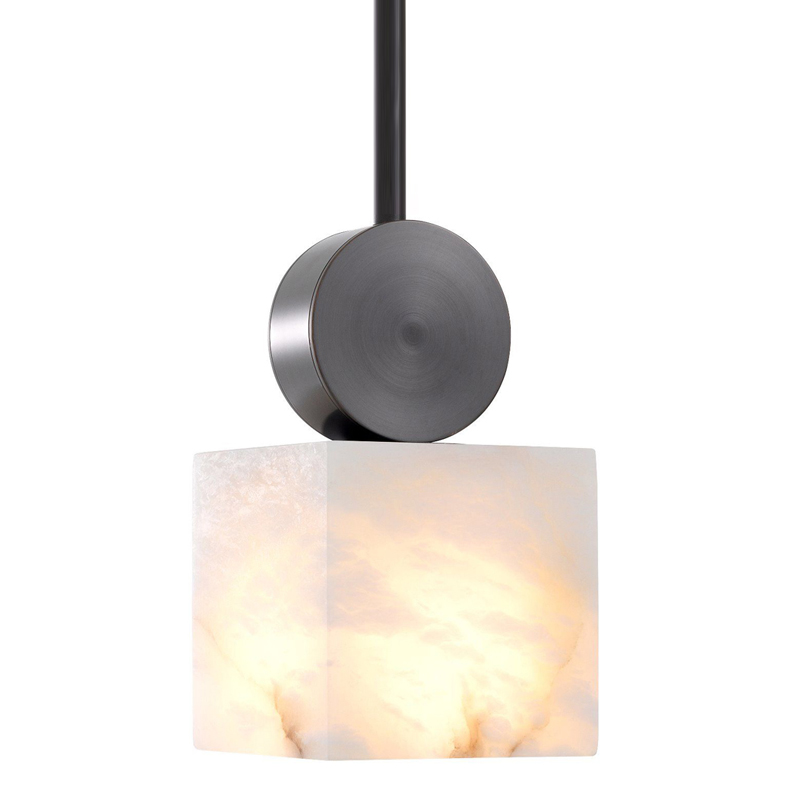 Подвесной светильник Eichholtz Pendant Etruscan Square Bronze Темная бронза Белый Подвесной светильник Eichholtz Pendant Etruscan Square Bronze Темная бронза Белый в Рязани | Loft Concept