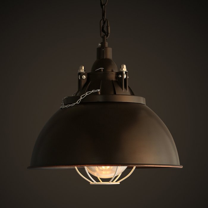 Светильник Loft Industrial Metal Cage Вreamboat Черный Светильник Loft Industrial Metal Cage Вreamboat Черный в Рязани | Loft Concept