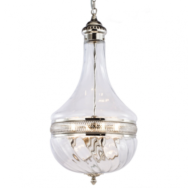 Люстра Capitol Hill Glass Pendant 30 Nickel Хром Люстра Capitol Hill Glass Pendant 30 Nickel Хром в Рязани | Loft Concept