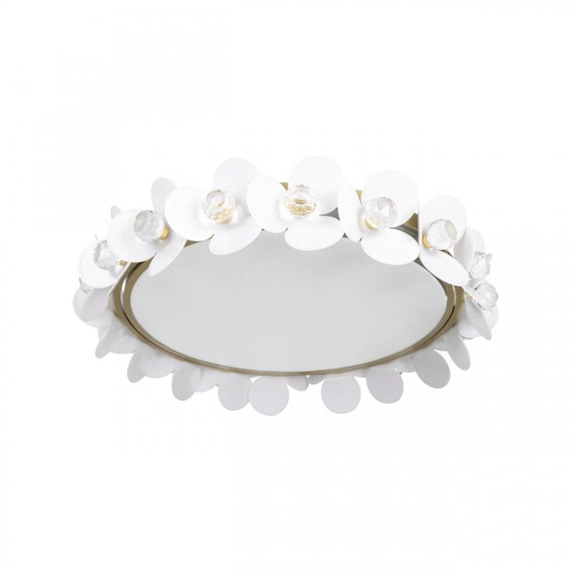 Потолочный светильник Белые Цветы White Flowers Ceiling lamp D 48 Белый Золотой Потолочный светильник Белые Цветы White Flowers Ceiling lamp D 48 Белый Золотой в Рязани | Loft Concept
