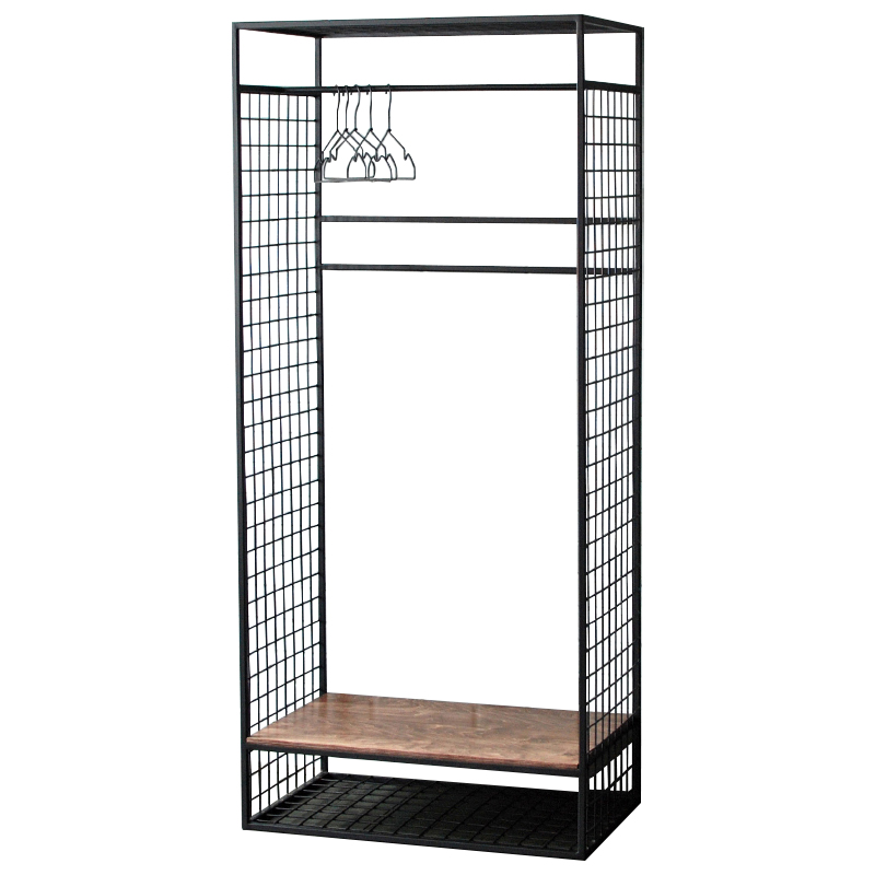 Рейл Caelan Industrial Metal Rust Clothes Rail Черный Коричневый Рейл Caelan Industrial Metal Rust Clothes Rail Черный Коричневый в Рязани | Loft Concept