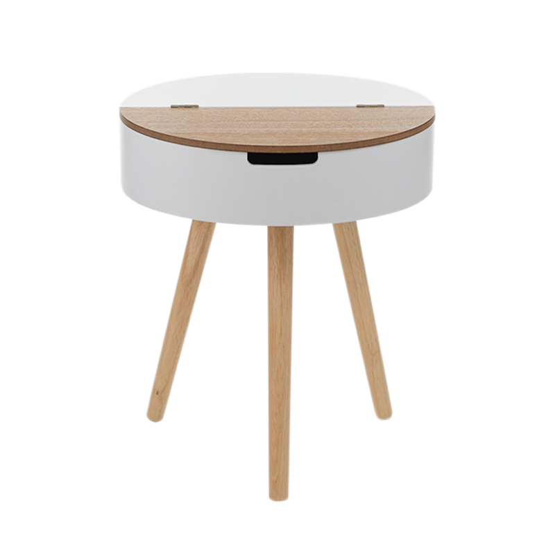 Тумбочка Stockholm White & Beige Bamboo Белый Бежевый Тумбочка Stockholm White & Beige Bamboo Белый Бежевый в Рязани | Loft Concept