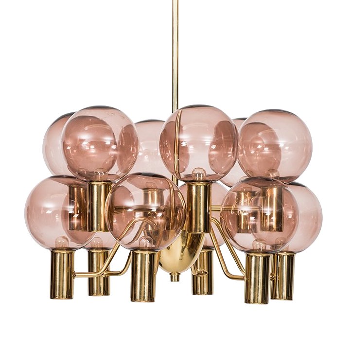 Люстра Hans-Agne Jakobsson Ceiling Lamps Глянцевое золото Розовый (Rose) Люстра Hans-Agne Jakobsson Ceiling Lamps Глянцевое золото Розовый (Rose) в Рязани | Loft Concept