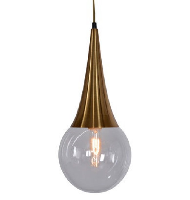 Подвесной светильник Drop Pendant lamp Латунь Античная полированная Подвесной светильник Drop Pendant lamp Латунь Античная полированная в Рязани | Loft Concept