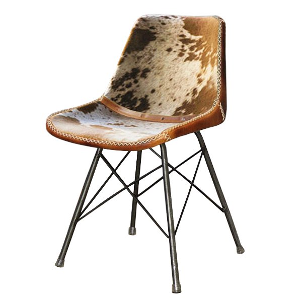 Стул лофт шкура коровы Cowhide Schoolhouse Chair Коричневый Черный Стул лофт шкура коровы Cowhide Schoolhouse Chair Коричневый Черный в Рязани | Loft Concept