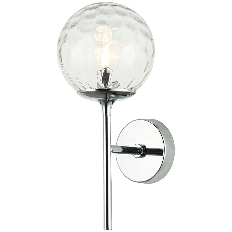 Бра Hartley Wall Lamp Хром Прозрачный Бра Hartley Wall Lamp Хром Прозрачный в Рязани | Loft Concept