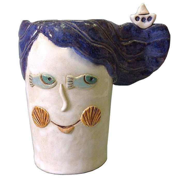 Ваза Marine serene Vase Бежево-серый Ваза Marine serene Vase Бежево-серый в Рязани | Loft Concept