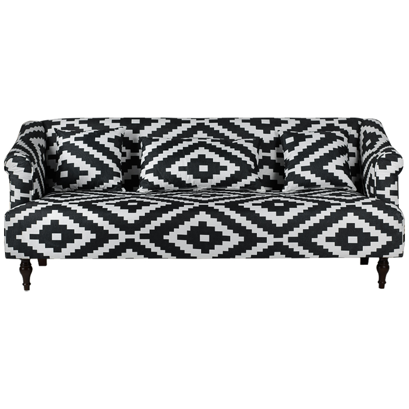 Диван KELIM Ornament black and white sofa Черно-белый Диван KELIM Ornament black and white sofa Черно-белый в Рязани | Loft Concept