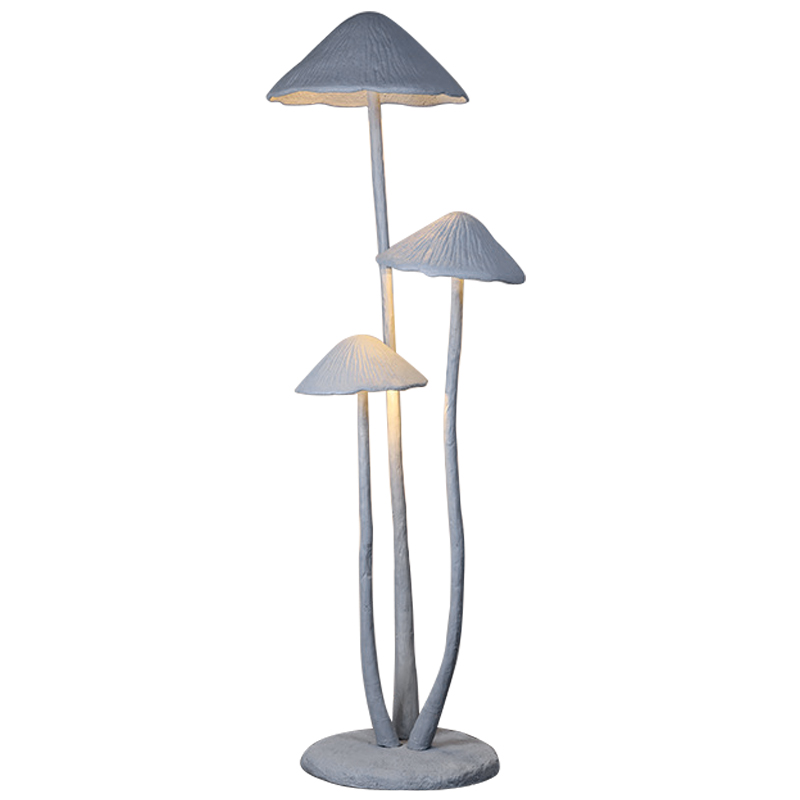Торшер в виде грибов Floor lamp three mushrooms Серый Торшер в виде грибов Floor lamp three mushrooms Серый в Рязани | Loft Concept