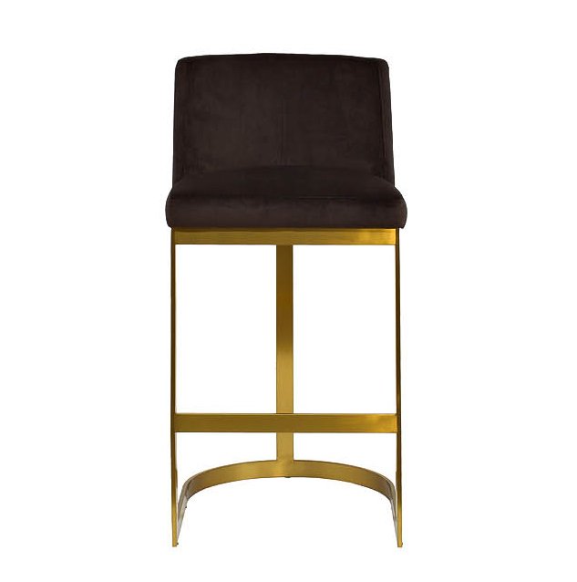 Барный стул Neoclassicism Bar Chair Золотой Коричневый в Рязани | Loft Concept 