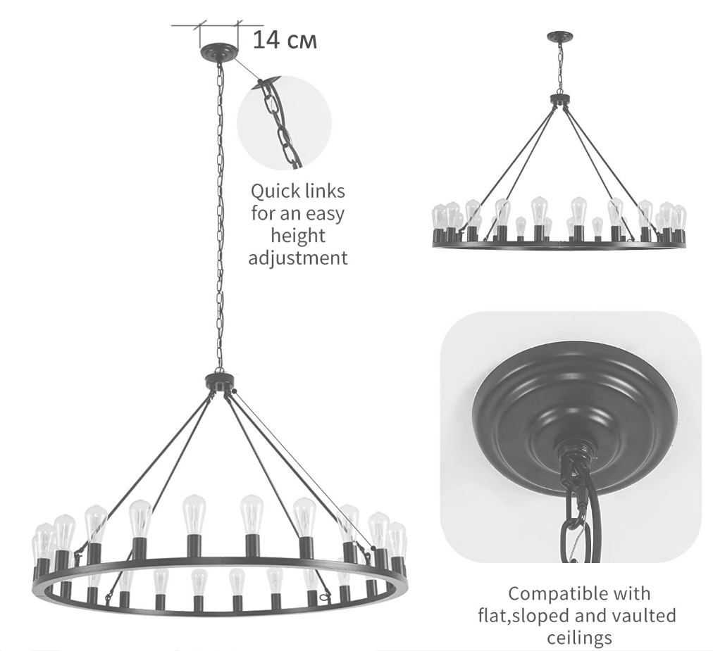 Люстра Camino Round Chandelier 18 Restoration Hardware  в Рязани