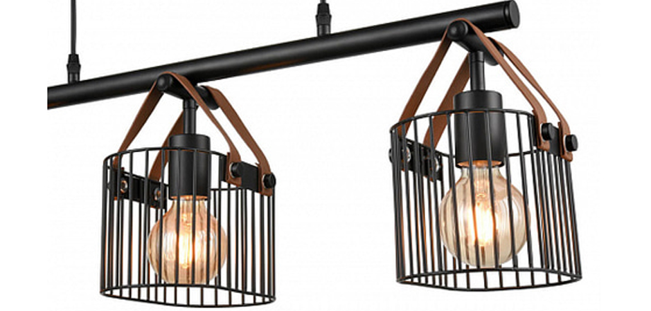 Люстра Cage Wire Color Linear black Люстра Cage Wire Color Linear black - Loft-Concept в Рязани
