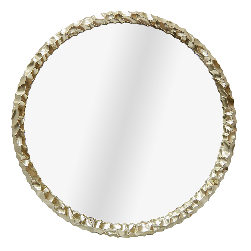Зеркало Reginald Mirror round champagne Золотой Шампань Зеркало Reginald Mirror round champagne Золотой Шампань в Рязани | Loft Concept