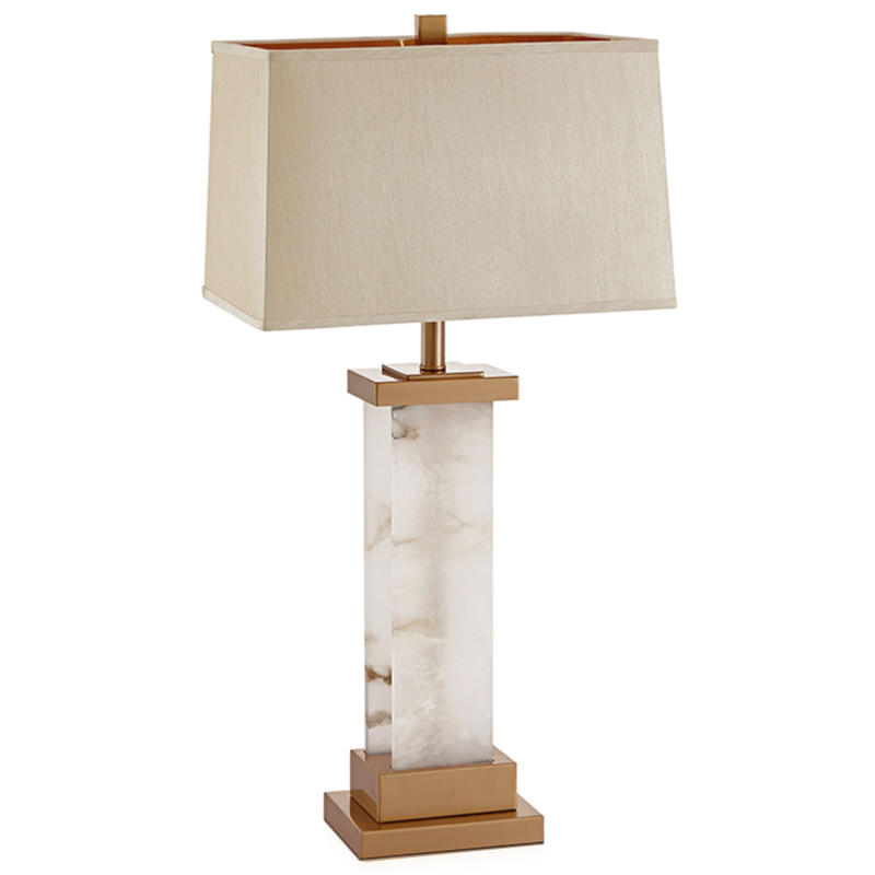 Настольная Лампа Мрамор Table lamp marble two ivory ( слоновая кость ) Латунь Настольная Лампа Мрамор Table lamp marble two ivory ( слоновая кость ) Латунь в Рязани | Loft Concept