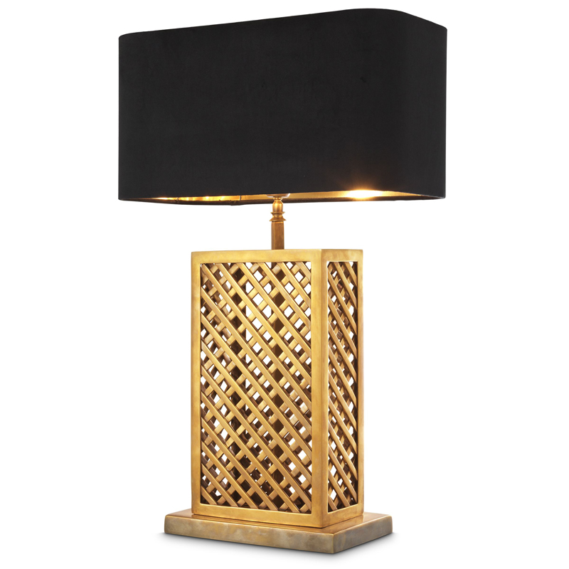 Настольная лампа Eichholtz Table Lamp Idyllwild Винтажная латунь Черный Настольная лампа Eichholtz Table Lamp Idyllwild Винтажная латунь Черный в Рязани | Loft Concept