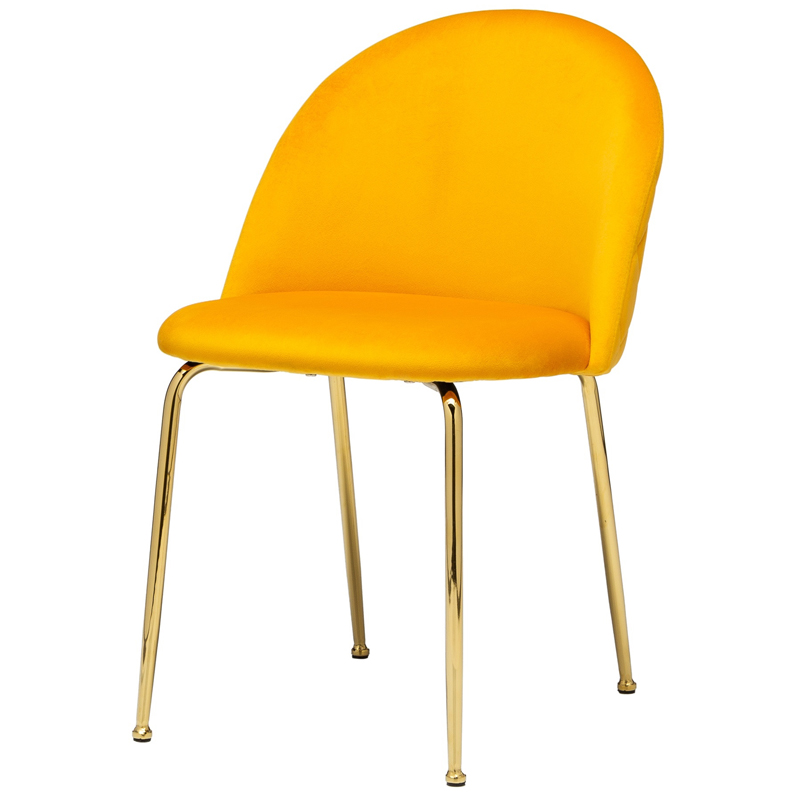 Стул Vendramin Dining Chair yellow Желтый Глянцевое золото Стул Vendramin Dining Chair yellow Желтый Глянцевое золото в Рязани | Loft Concept
