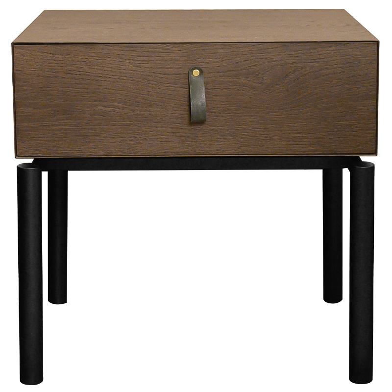 Тумба Rogier Nightstand Коричневый Черный Тумба Rogier Nightstand Коричневый Черный в Рязани | Loft Concept