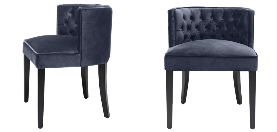 Стул Eichholtz Dining Chair Dearborn blue Стул Eichholtz Dining Chair Dearborn blue - Loft-Concept в Рязани