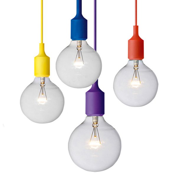 Подвесной светильник Muuto E27 Color Салатовый Бирюзовый Желтый Синий Серый Голубой Оранжевый Красный Черный Белый Подвесной светильник Muuto E27 Color Салатовый Бирюзовый Желтый Синий Серый Голубой Оранжевый Красный Черный Белый в Рязани | Loft Concept