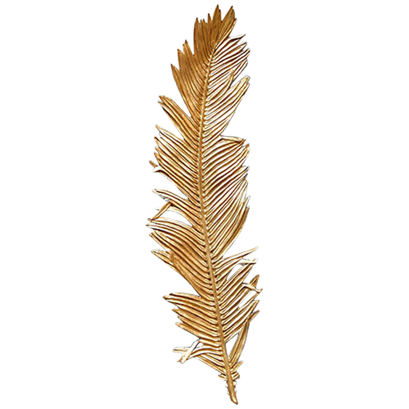 Аксессуар на стену Golden Feather Золотой Аксессуар на стену Golden Feather Золотой в Рязани | Loft Concept